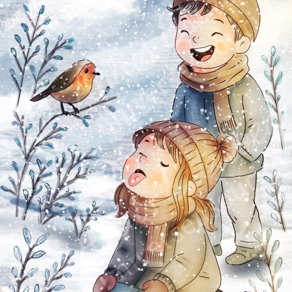 Rire sous la neige
