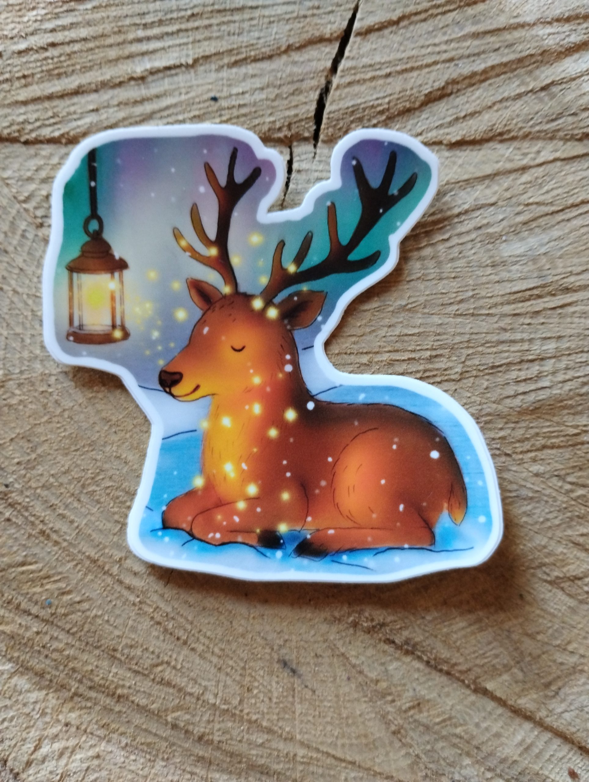 Cerf à la lanterne