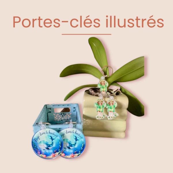 Porte-clés illustrés